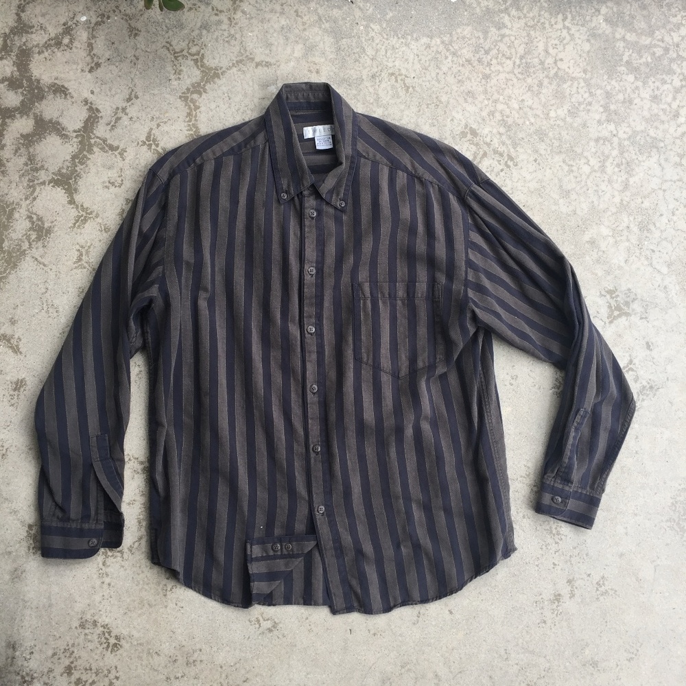 Vintage Tweeds Stripe Shirt M